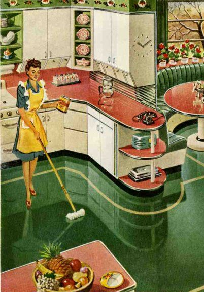 spearmint green and grapefruit pink kitchen .webp